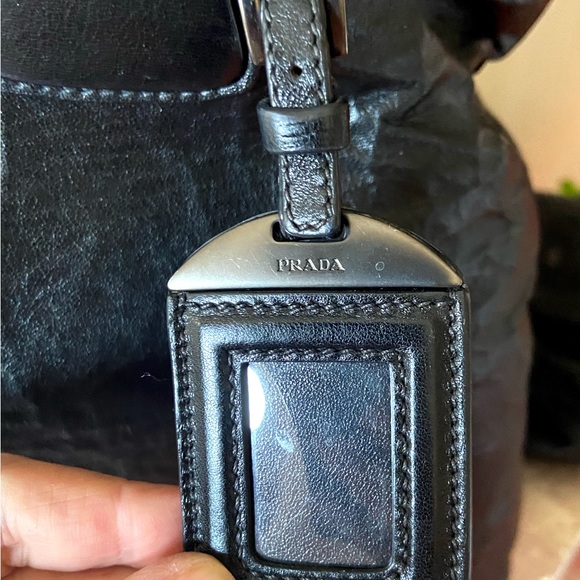 Black Prada large handbag. Double handle + Strap - Picture 6 of 16